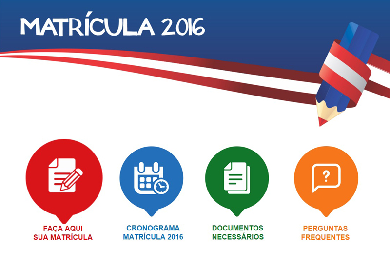 Matrícula pode ser realizada nos dias 21 e 22 de janeiro