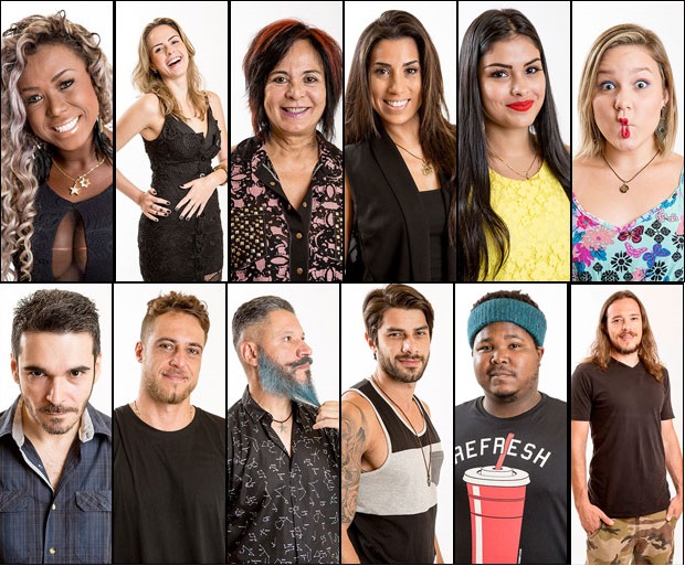 Adélia, Ana Paula, Harumi, Juliana, Munik e Maria Claudia, Alan, Daniel, Laércio, Renan, Ronan e Tamiel (da esquerda para a direita) (Fotos: Ellen Soares/Gshow)