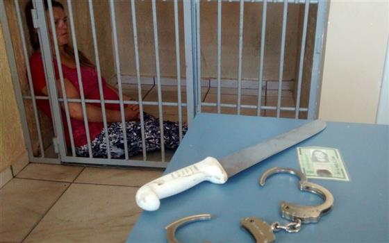 A suspeita tem um filho de 20 anos, que não estava na casa na hora do crime