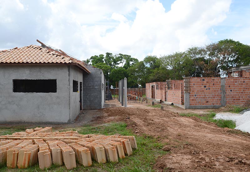 Construção do Centro de Convivência da Pessoa Idosa (Foto: Aristeu Chagas)