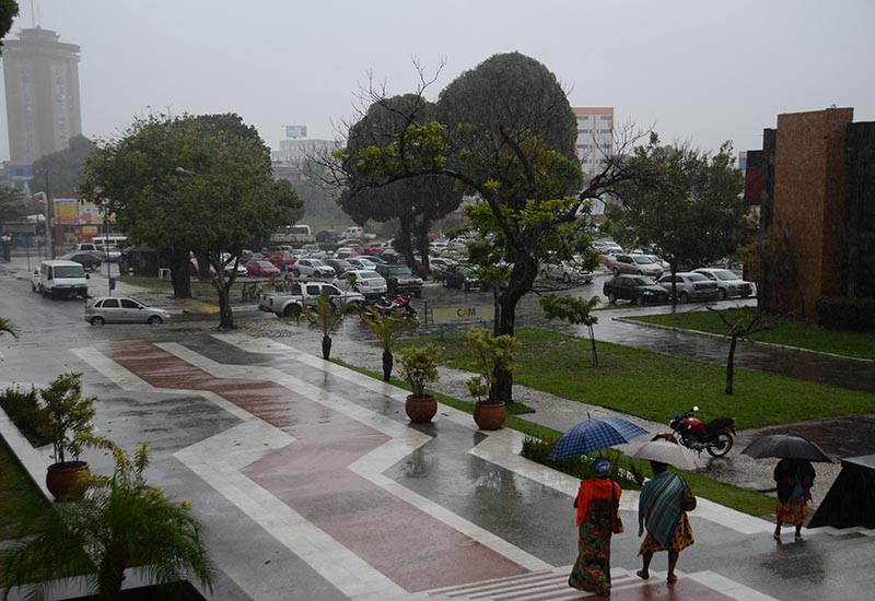 Frente fria chegou a Camaçari na madrugada desta terça-feira (Foto: Aristeu Chagas)