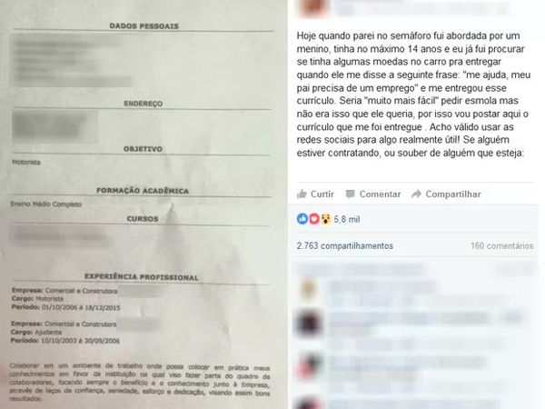 Jovem que recebeu o documento contou a história nas redes sociais e o assunto repercutiu na internet