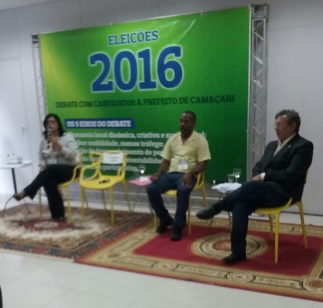 Também convidado, o vereador Antonio Elinaldo (DEM), não apareceu. Francisco Irmão (SD), esteve presente mas que, devido o indeferimento de sua candidatura, não participou do evento (Foto: Marcelo Franco)
