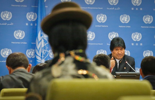 Morales afirmou que 'bolivianos sofrem tratamento discriminatório (Foto: Bebeto Matthews/Reuters)
