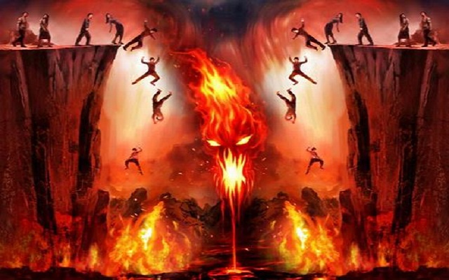 No interior da terra, neste mesmo momento, há milhões de almas perdidas e atormentadas, queimando, lamentando sem nenhuma esperança!
