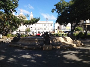 Praça da Piedade, em Salvador (Foto: Henrique Mendes / G1)