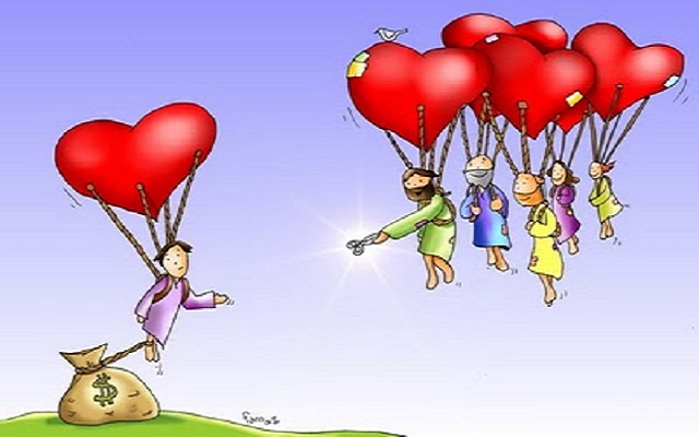 Deus e Mamom (dinheiro), céu e terra, os dois não podem ter o apreço de seu coração (Foto: Ilustrativa)