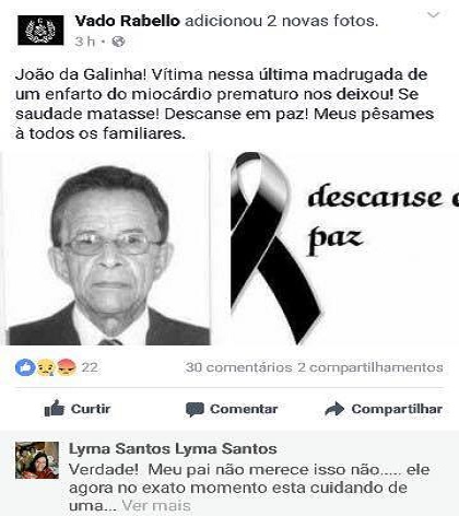Ex-vereador João da Galinha é vítima de crime cibernético
