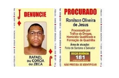 O traficante chegou a ser incluído como Valete de Ouros do Baralho do Crime da Secretaria da Segurança Pública (SSP) e era procurado por tráfico, homicídio e formação de quadrilha (Foto: ASCOM | PC)
