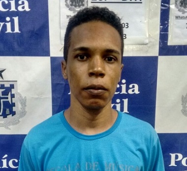 Isaías Arcanjo será autuado em flagrante pelos crimes de sequestro e estupro de vulnerável. O acusado está custodiado na carceragem da 26ª DT/Abrantes, à disposição da Justiça (Foto: ASCOM | PC)