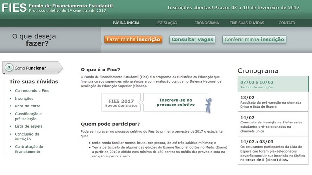 Esta edição passa a vigorar com novo teto de financiamento, de R$ 5 mil por mensalidade (Foto: Reprodução)