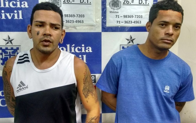 Roberto Conceição dos Santos, o Beto e Tone Fernandes Silva Brito, o Doido (Foto: Ascom/PC)