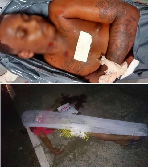 Eric Santos Dias e Djean Moraes Pereira foram mortos a tiros