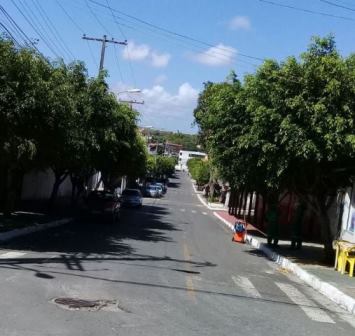 Galhos de árvores se emaranhando por entre fios de alta tensão no Inocoop (Foto: Marcelo Franco)