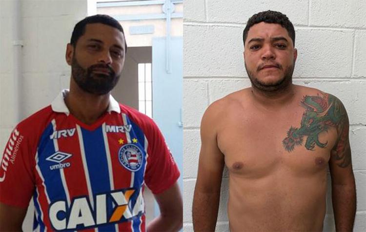 Cabo Márcio (E) é lotado na 82ª CIPM (CAB); segundo a delegada Olveranda Oliveira, Tiago é homicida (Foto: Divulgação l Polícia Civil)