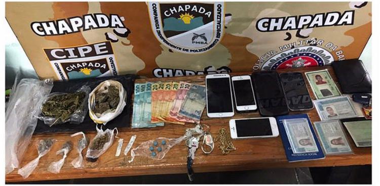 Material foi apreendido na casa de um dos suspeitos (Foto: Divulgação l SSP-BA)
