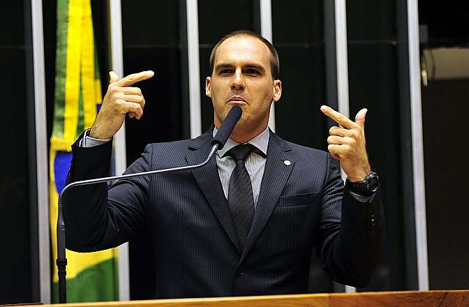 Deputado Eduardo Bolsonaro (PSC-SP), filho de Jair Bolsonaro (PSC-RJ)
