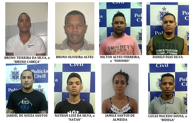 Líder do grupo foi preso em Fortaleza (CE), enquanto o restante da quadrilha foi detido em Camaçari