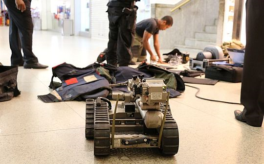 Corredores foram isolados pela polícia (Foto: Divulgação/SSP)