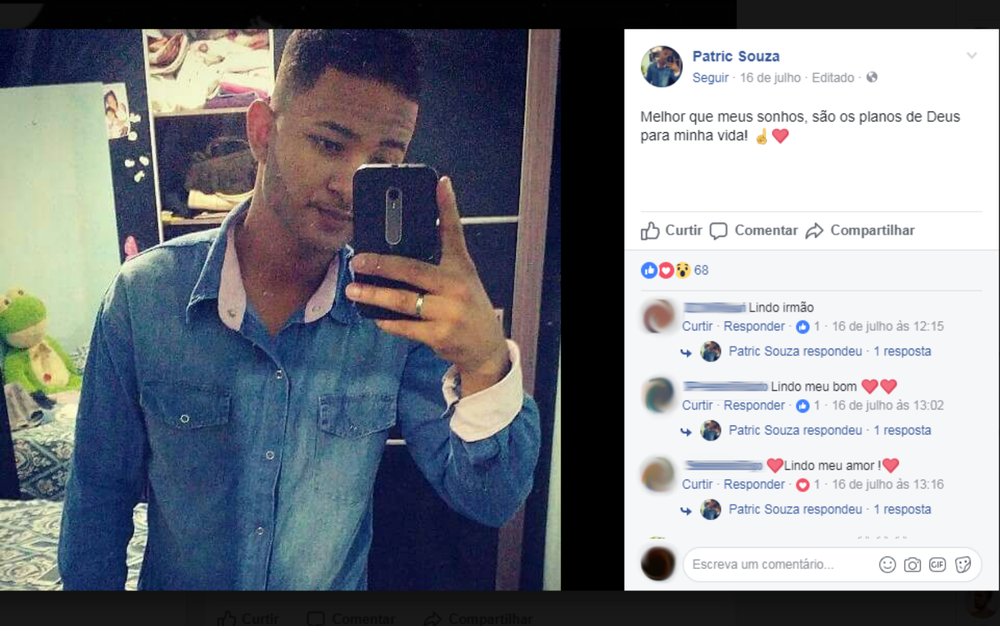 Cabeleireiro tinha 18 anos e foi assassinado durante o trabalho (Foto: Reprodução/ Redes Sociais)