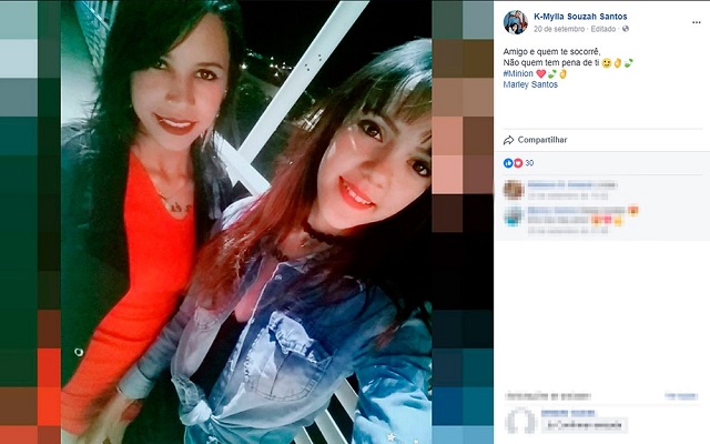 Jovens foram encontradas mortas em uma estrada de Correntina, no oeste da Bahia (Foto: Reprodução/ Facebook)