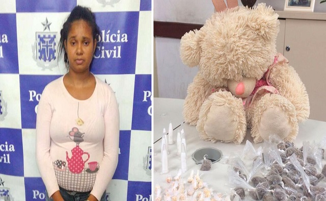 Mayara Almeida Gomes, 26, admitiu traficar drogas (Foto: Divulgação | Polícia Civil)