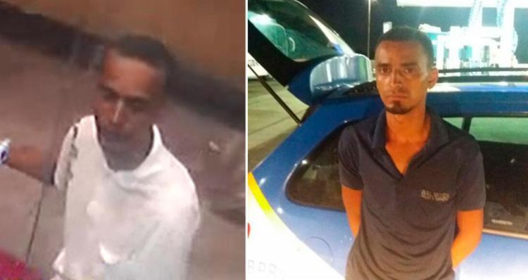 Jeferson foi flagrado pelas câmeras de segurança e preso em uma loja de motocicletas (Foto: Divulgação | PRE)