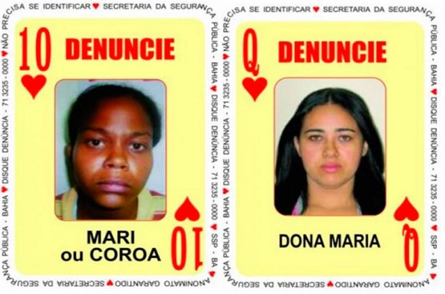 10 de Copas e Dama de Copas são foragidas da polícia