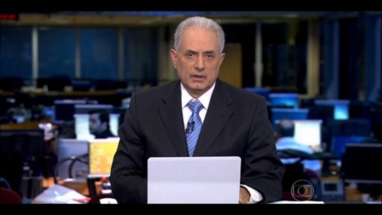 Jornalista comandava o Jornal da Globo (Foto: Reprodução | TV Globo)