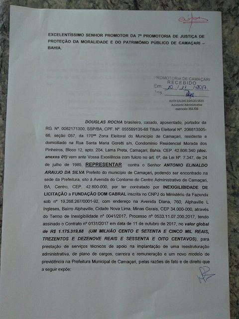 Páginas do processo