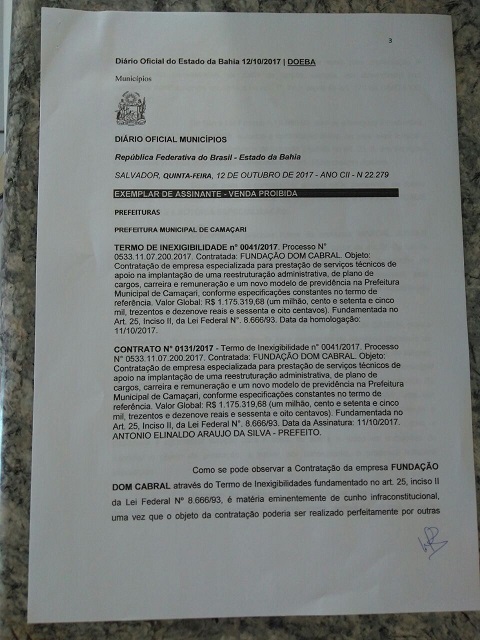 Páginas do processo III