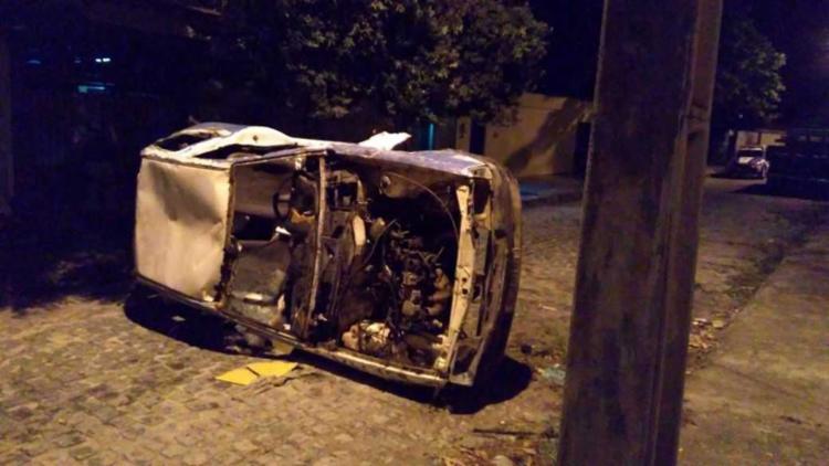 O veículo sucateado já foi retirado (Foto: Divulgação | Polícia Militar)