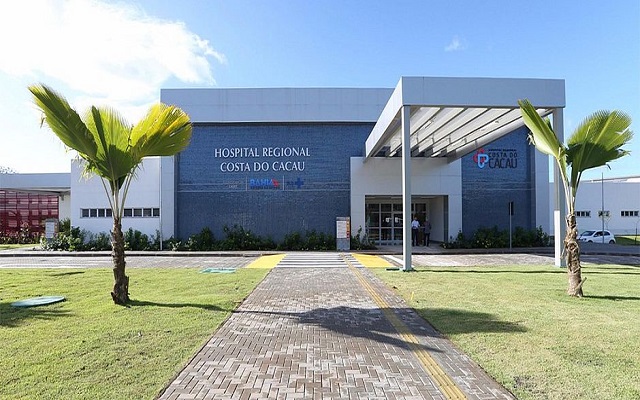 PM está internado no Hospital Regional Costa do Cacau (Foto: Divulgação)