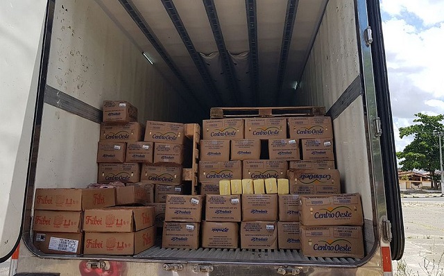 Destino do material era Salvador, mas foi interceptado em Itaberaba (Foto: Divulgação SSP)