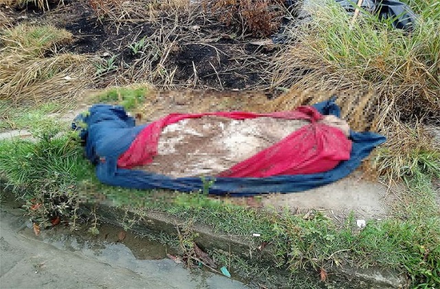 O corpo foi encontrado enrolado em tecidos (Foto: Rerodução l Namidianews)