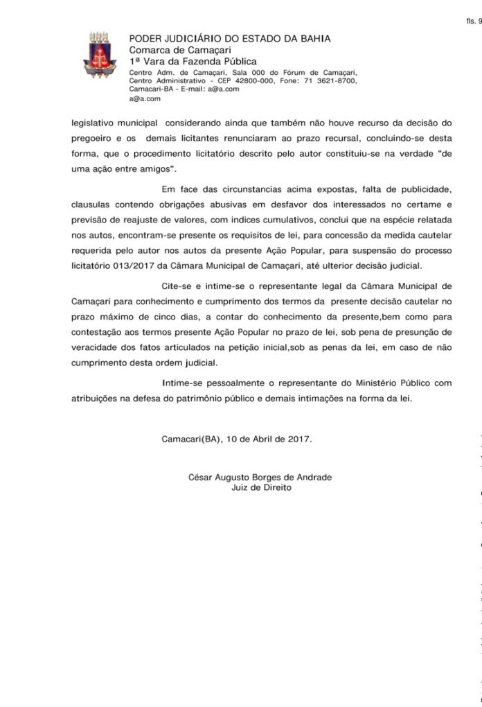 Decisão judicial