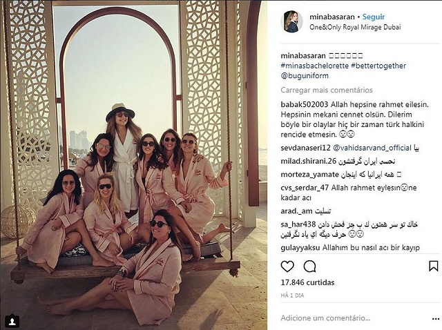 Filha de empresário turco e sete amigas voltavam de festa em Dubai