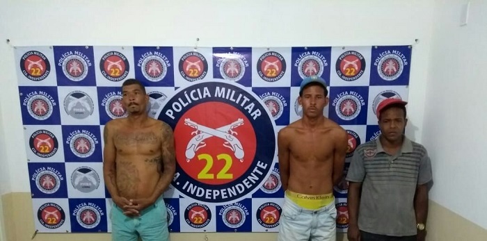 O material estava com um trio de criminosos, preso em flagrante (Foto: Divulgação)