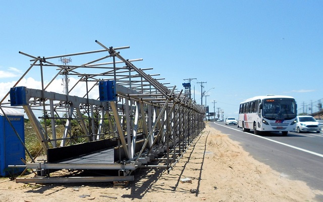 Içamento de viga será feito na noite de terça-feira (3) (Foto: Divulgação) 
