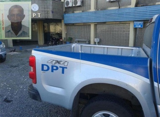O corpo do homem foi encaminhado para perícia no Departamento de Polícia Técnica (DPT) (Foto: Reprodução)