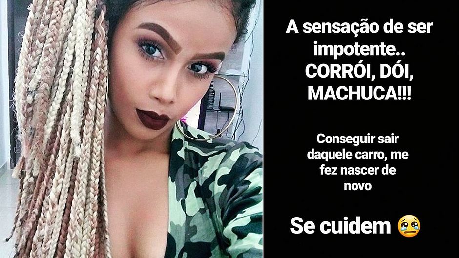 Mayane denunciou o motorista do aplicativo 99Pop; ele acabou expulso (Foto: Reprodução)
