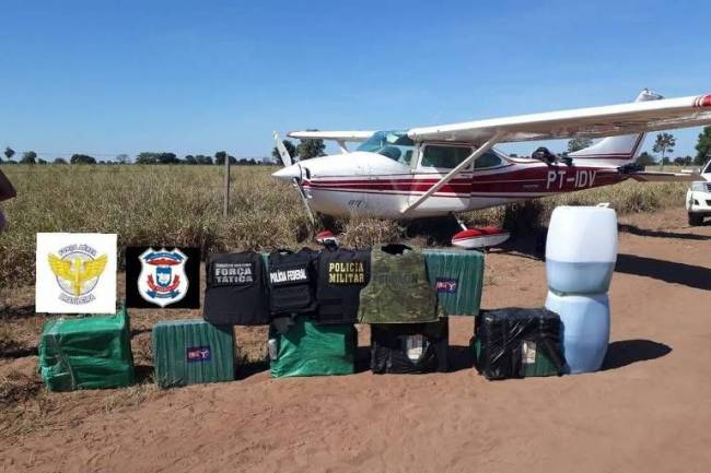 Segundo a FAB, o piloto não respondeu às interrogações, uma das etapas das medidas de policiamento do espaço aéreo, e foi classificado como suspeito. Foto: Reprodução/Uol