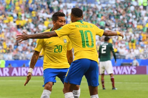 O Brasil bateu o México por 2 a 0 (Foto: Reprodução)