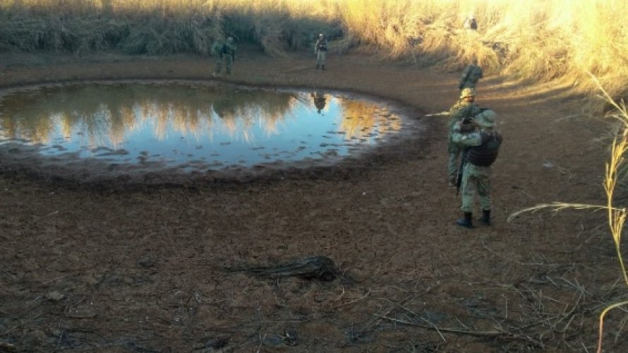 Com possíveis rotas de fuga bloqueadas e utilizando drones para monitoramento, os cinco integrantes da organização criminosa foram encontrados, na zona rural de Serra Dourada.