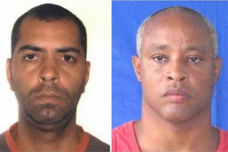 Alan de Morais Nogueira e Luis Cláudio Ferreira Barbosa foram presos nesta terça (Polícia Civil/Divulgação)