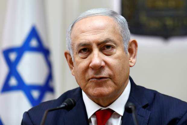 O primeiro-ministro de Israel, Benjamin Netanyahu, comemorou o resultado Foto: Gali Tibbon/Pool / Reuters