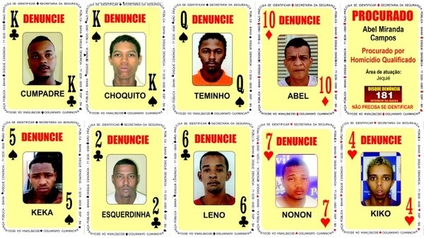 Nove novos homens procurados pelas polícias da Bahia foram adicionados ao