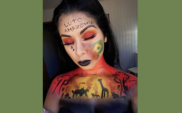 Maquiadora e youtuber Hosana Cristina Cabral de Lima, 19 anos (Foto: Reprodução)