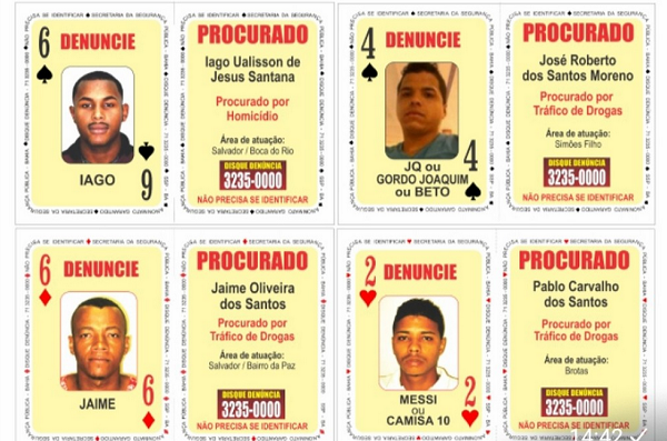 Conforme Secretaria de Segurança Pública do estado (SSP-BA), homens têm envolvimento com tráfico de drogas e homicídios (Foto: Secretaria de Segurança Pública (SSP-BA) | Divulgação)