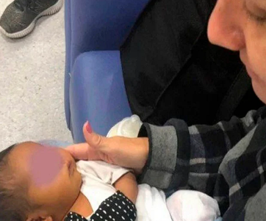 Bebê de apenas 6 dias (Foto: Reprodução)